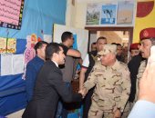 وزير الدفاع يتفقد عددا من اللجان الانتخابية فى محافظة القليوبية