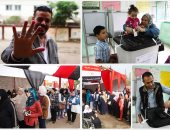 توافد الناخبين على لجان منشأة القناطر بالجيزة باليوم الثالث للانتخابات