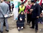 فيديو .. مسنة بعد التصويت بالانتخابات الرئاسية: نزلت عشان مستقبل أحفادى