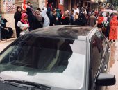 صور.. طابور سيدات بلجنة الشهيد محمد فؤاد بالمرج 