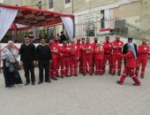 صور.. الهلال الأحمر يتفقد لجان حلوان الانتخابية للاطمئنان على سلامة الناخبين