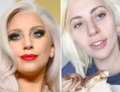 ليدى جاجا بدون مكياج وشعر مستعار أجمل.. شوف واحكم