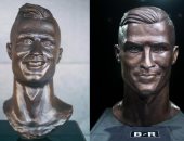 صور.. بعد تعرضه للسخرية.. إعادة تصميم تمثال رونالدو بشكل رائع