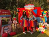 دنيا سمير غانم تحتفل مع أختها إيمى بعيد ميلاد ابنتها الرابع