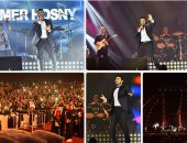 تامر حسنى يتألق فى أولى حفلاته بالسعودية بحضور كامل العدد