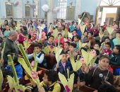 صور.. الأنبا باخوميوس يترأس قداس أحد الشعانين بمطرانية البحيرة 