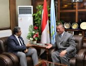 صور.. محافظ كفرالشيخ يستقبل وزير البيئة لبحث منظومة إدارة المخلفات 