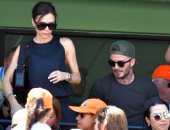 صور.. شاهد فيكتوريا وديفيد بيكهام فى مباراة تنس بفلوريدا 