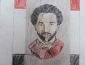 قارئ يشارك "اليوم السابع" بموهبته فى الرسم بالفحم والرصاص