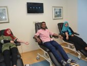 صور.. طلبة خدمة اجتماعية قنا يتبرعون بالدم لمرضى سرطان أورام الأقصر