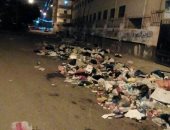 شكوى من انتشار القمامة بجوار مساكن السكة الحديد فى شبين القناطر