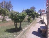 صور .. إزالة ورد النيل وتجميل حديقة العائلات بفوه استعدادا لشم النسيم