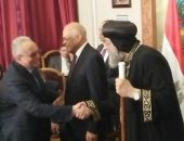 صور.. رئيس حزب الوفد يزور البابا تواضروس لتقديم التهنئة بعيد القيامة