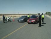 صور.. مساعد الوزير للمرور يتفقد الخدمات بالطرق السريعة استعدادا لشم النسيم