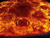 ناسا تكشف عن فيديو جديد للأعاصير على كوكب المشترى