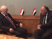سامح شكرى لوزير الخارجية العراقى: مصر ملتزمة بدعم وحدة وسيادة العراق