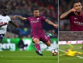 مانشستر سيتى يتقدم على توتنهام 2 / 1 فى الشوط الأول بالبريميرليج