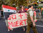 صور..اعتقالات واشتباكات أمام سفارة أمريكا فى تشيلى رفضاً للعدوان على سوريا