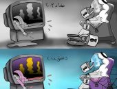 حال الدنيا.. بغداد 2003 وسوريا 2018.. ما أشبه اليوم بالبارحة.. كاريكاتير