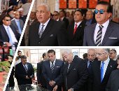 صور.. وزير التعليم العالى يشارك باحتفالية جامعة السادات فى عيدها الخامس.. يرفض افتتاح مبنى مشرحة كلية الطب البيطرى لعدم الالتزام بالمعايير الهندسية.. وطلاب صيدلة يعترضون موكبه لتوفير مواصلات داخلية لنقلهم