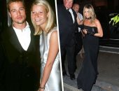 صور.. جينيفر أنيستون تتجاهل علاقة جوينيث بالترو ببراد بيت