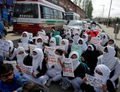 صور.. تجدد مظاهرات الهند احتجاجا على اغتصاب وقتل طفلة مسلمة