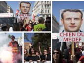  شلل بمحطات السكة الحديد بفرنسا رفضا لإصلاحات ماكرون وسط تظاهرات