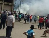 الحماية المدنية بالقليوبية تسيطر على حريق بمحل كاوتش بشبرا الخيمة