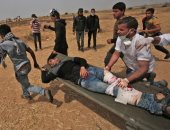 استشهاد شاب فلسطينى برصاص الاحتلال الإسرائيلى شرق قطاع غزة 