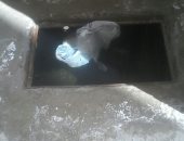 صور.. مواطن يشتكى من دخول مياه الصرف الصحى للوحدات السكنية بدهشور