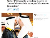 صدمة عالمية.. رئيس وزراء قطر يحضر زفاف ابن الإرهابى عبد الرحمن النعيمى