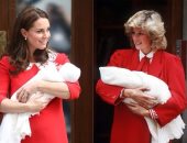 صور.. فستان "كيت ميدلتون" بعد الولادة يعيد للأذهان اطلالة للأميرة ديانا