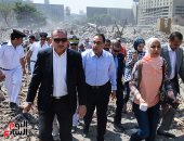 وزير الإسكان يصل منطقة مثلث ماسبيرو لتفقد استكمال أعمال الهدم 