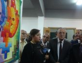 محافظ المنيا ورئيس الجامعة يفتتحان معرض ملتقى جبل الطير فى ختام فعالياته