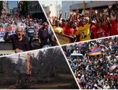 صور العالم هذا المساء.. تظاهرات فى أرمينيا تحت شعار "الشعب يريد انتقال سلمى للسلطة".. ماكرون من واشنطن: إيران يجب ألا تمتلك أسلحة نووية..والماليزيون يودعون جثمان الشهيد الفلسطينى "البطش" قبل قدومه لمثواه الأخير