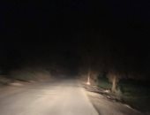 طرق مركز سمسطا ببنى سويف تغرق فى الظلام الدامس لعدم وجود أعمدة إنارة