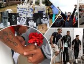 صور.. العالم هذا الصباح.. زواج جماعى وراء القضبان لـ63 سجين وسجينة فى المكسيك.. رصاص الاحتلال يجبر عشرات الفلسطينيين على استكمال حياتهم بالعكاز.. والآلاف يتظاهرون ضد حكومة أرمينيا