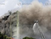 صور.. مصرع 7 أشخاص فى حريق مصنع بشمال تايوان