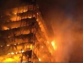 "CNN" تنشر فيديو للحظة انهيار  مبنى بالبرازيل خلال إخماد حريق شب بداخله