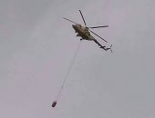 الاستعانة هليكوبتر ثانية لإخماد حريق مصنع كوم أمبو ومدير الأمن ينتقل لموقع الحادث
