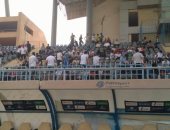 صورة.. جماهير الزمالك فى بتروسبورت لمؤازرة الأبيض أمام الإنتاج