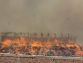 الأدلة الجنائية بأسوان: حريق مصنع كوم أمبو بسبب اشتعال النار بمقلب قمامة
