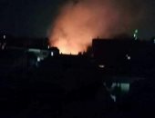 حريق بمخلفات مصنع كتان بقرية شبراملس بالغربية