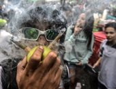 صور..مظاهرات فى البرازيل وكولومبيا تطالب بتقنين مخدر "الماريجوانا"