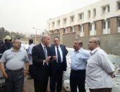 نائب محافظ القاهرة يتفقد آثار حريق مستشفى الصدر بالعباسية