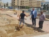 محافظ البحر الأحمر يتفقد أعمال التطوير بطريق النصر و المطار بالغردقة