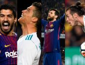 كل اهداف الأحد.. تعادل مثير فى كلاسيكو الأرض بين برشلونة وريال مدريد