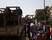 حملات يومية لرفع الإشغالات غير القانونية من الشوارع الرئيسية بمدينة بنى سويف
