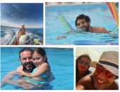 قصة صور .. مشاهير الكرة والبحر .. "عشق لاينتهى" 