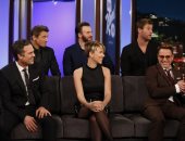 أعضاء فريق " Avengers " الخمسة يرسمون تاتو مطابقا احتفالا بنجاح الفيلم